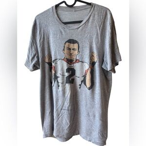 Distressed Johnny Manziel Money Tshirt Freshbrewedtees Men medium Gray